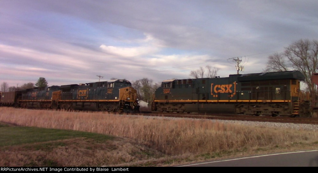 CSX manifest meets coal train